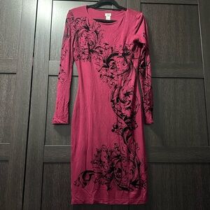 Red Vintage Cache Jersey Dress